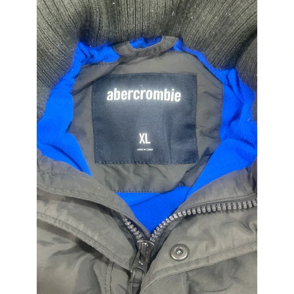 Abercrombie Fitch‎ Kids Boys Jacket Hooded Winter Gray A&F 1892 Size XL